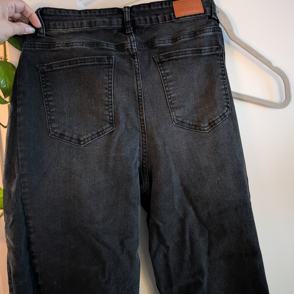 High Rise Black Jeans